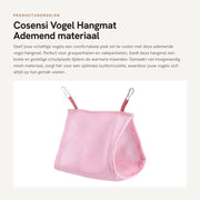 Matrice di Sospensione per Uccelli - Tenda di Riposo - Dimensioni 16x13x12.5 cm - Reticolo di Supporto per Uccelli