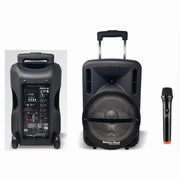 Trade Shop - Cassa Audio A Batteria Ricaricabile Trolley Woofer 10" Usb Extreme Sound Move 10 -