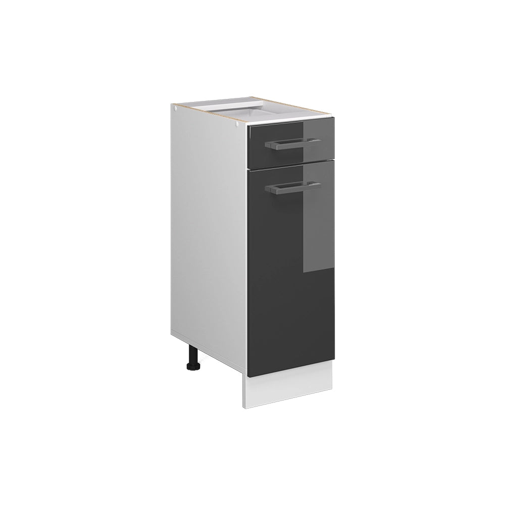 Vicco Frontale cucina Antracite lucido 29.6 x 70.8 cm frontale del mobile per mobile base con cassetti