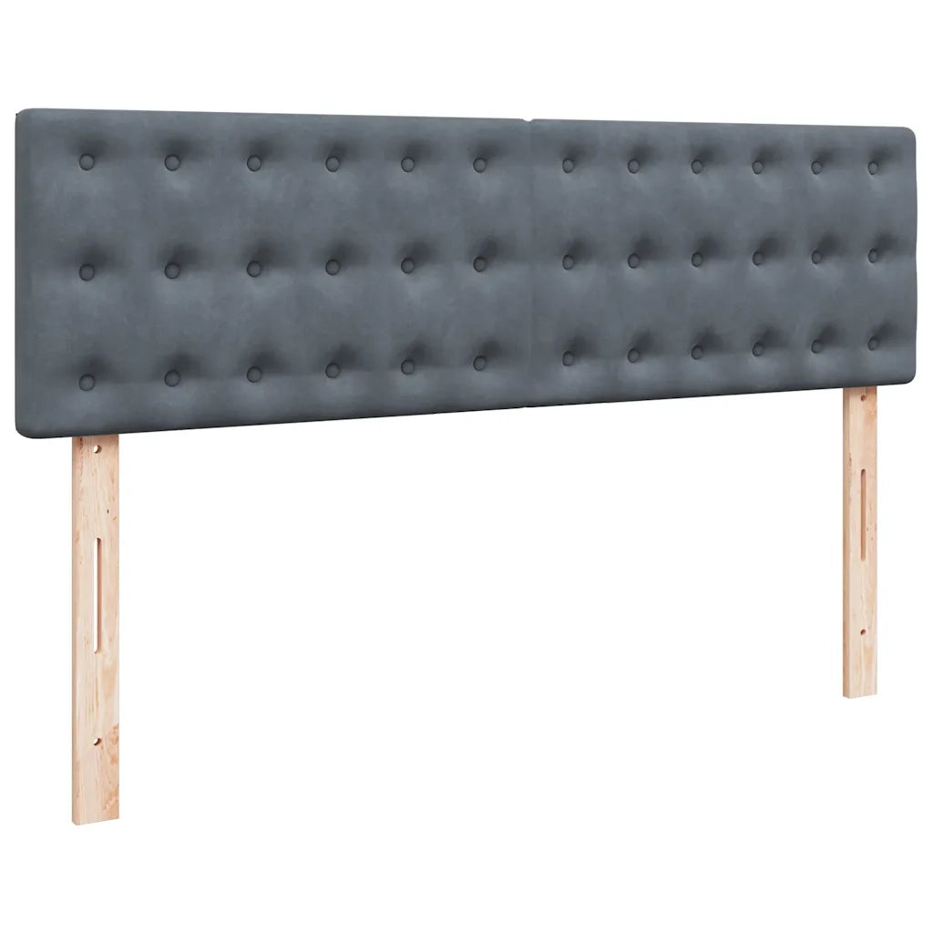 Struttura Letto Pouf con Materasso 160x200 cm in Velluto 3312777