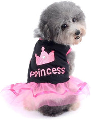 Abito da principessa per bambine Chihuahua, rossa (XS)