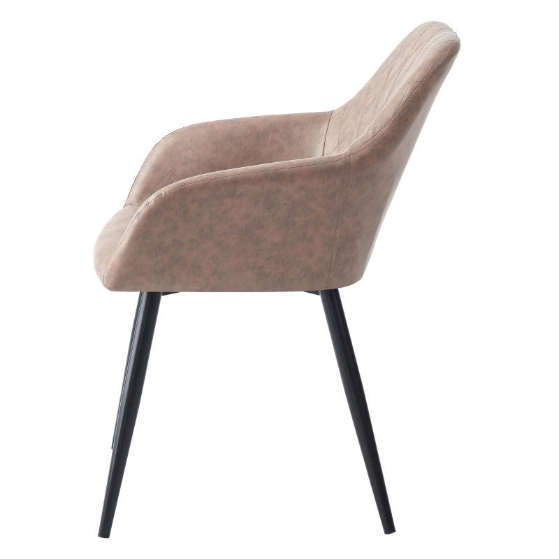 Set di 4 Poltroncine Marriot Marrone 61x57,5x79