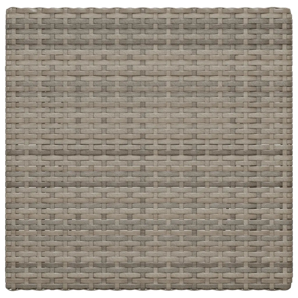 Tavolo Pieghevole da BistrÃ² Grigio 55x54x71 cm Polyrattan