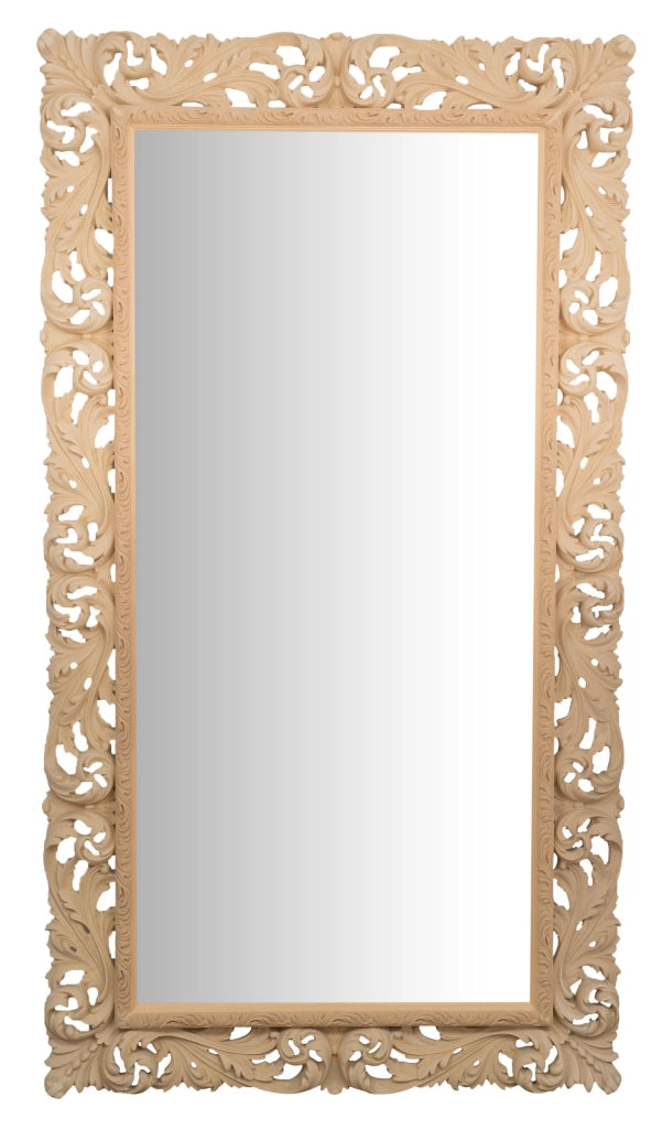 Biscottini SPECCHIERA DA PARETE IN LEGNO FINITURA GREZZA MADE IN ITALY realizzata Offerta