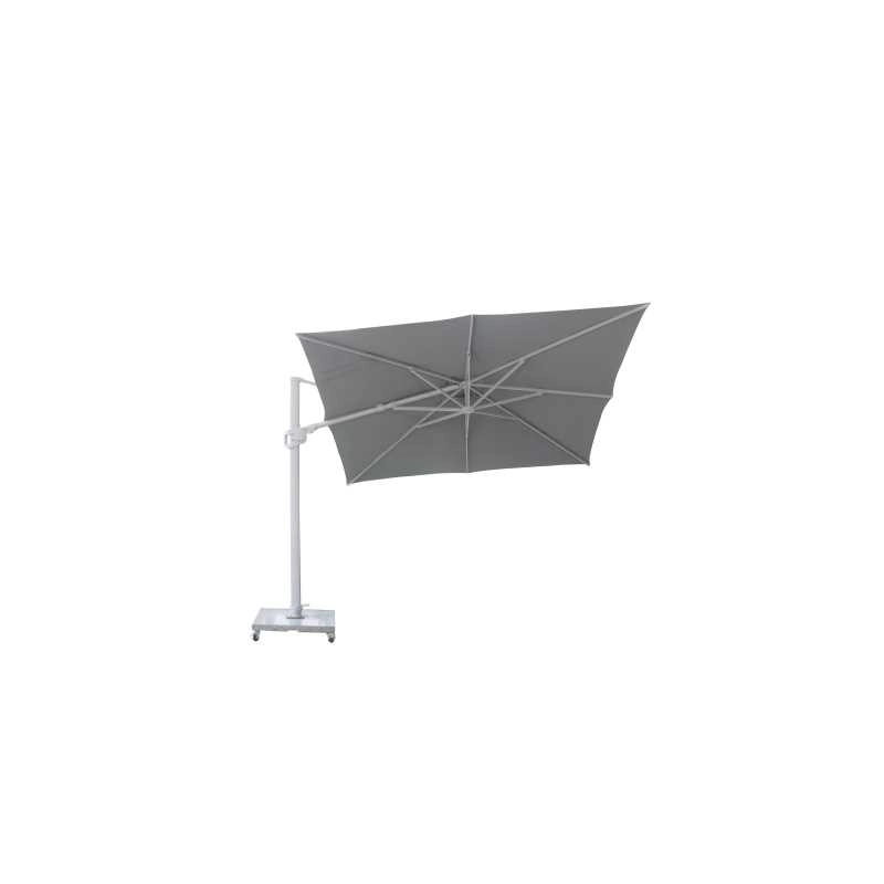 Ombrellone Noah alluminio palo lateralegrigio m3x3h2,42 con cover
