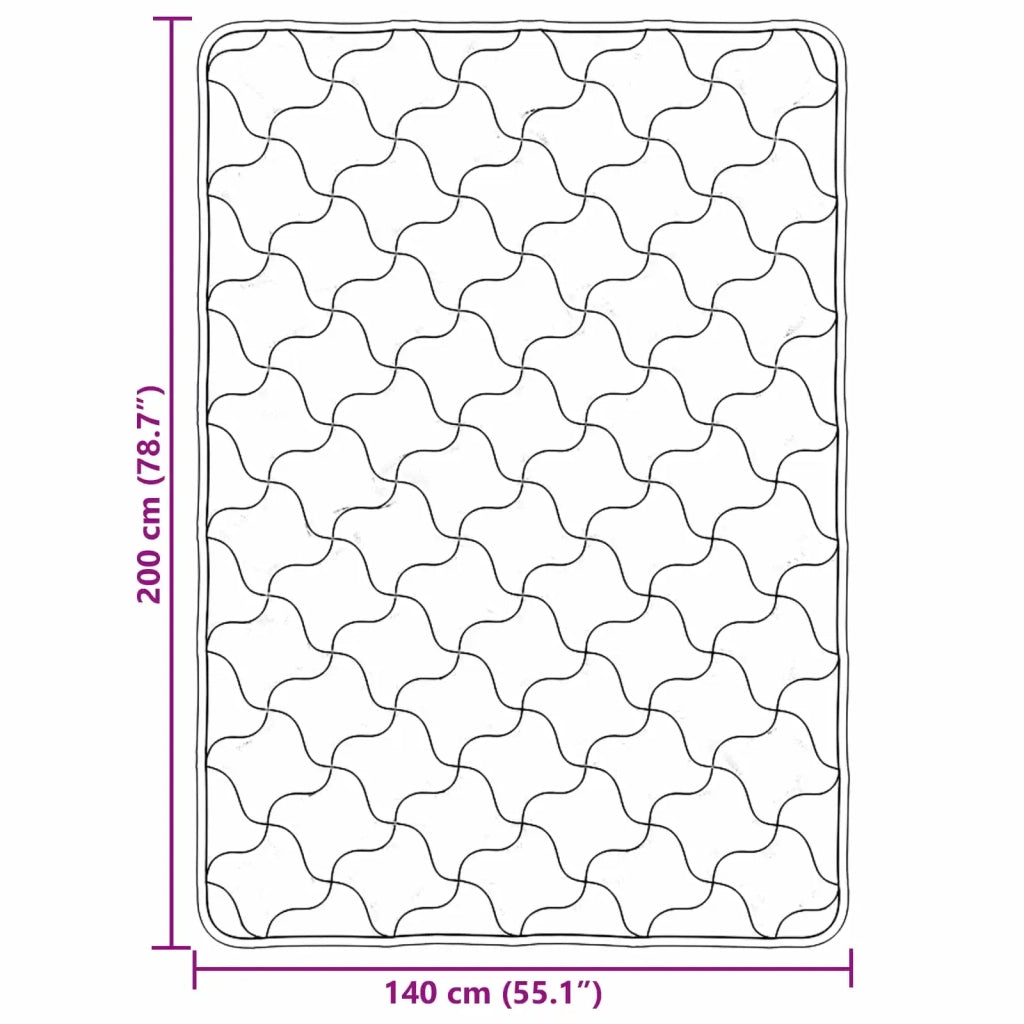 Piumone | Duvet Estivo Nero 140 x 200 cm Microfibra e Fleece Teddy