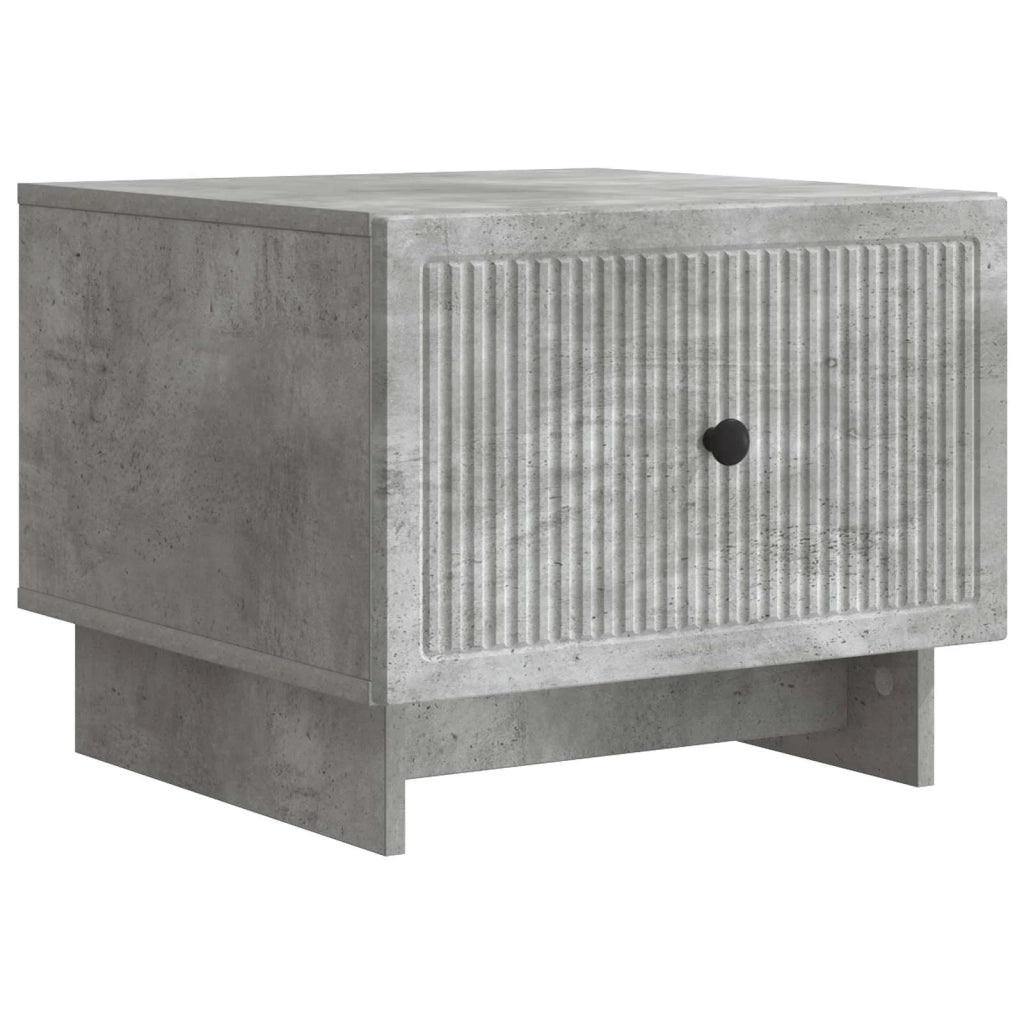 Tavolino da salotto con cassetto Grigio Cemento 49 x 50 x 40 cm