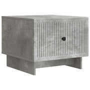 Tavolino da salotto con cassetto Grigio Cemento 49 x 50 x 40 cm