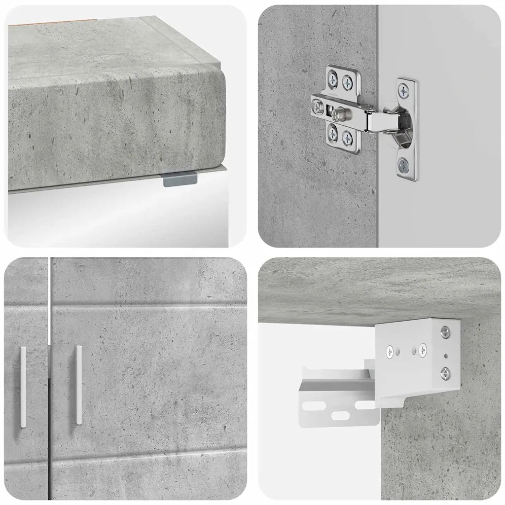 Set di mobili per il bagno TULUM 2 pcs Grigio cemento 3398017