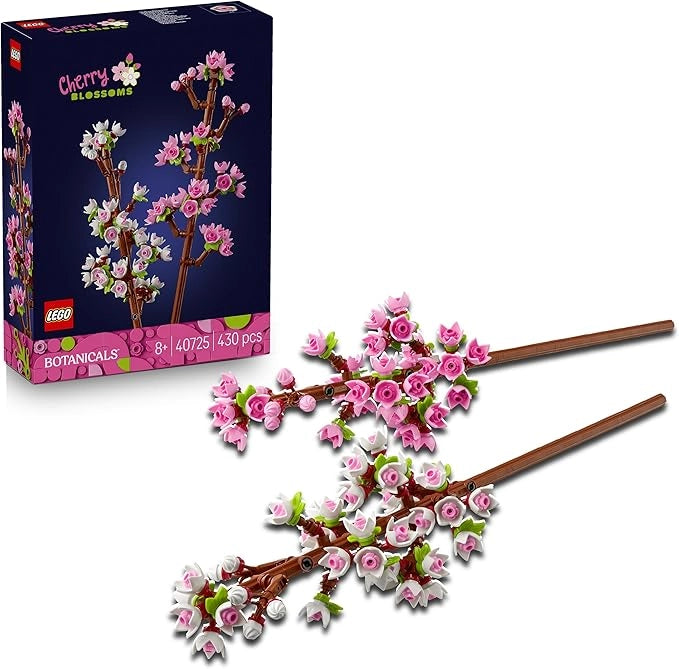 LEGO Botanicals Fiori di Ciliegio  - Set da Costruire di Fiori Finti - Decorazione Floreale da Casa o da Scrivania, Eta