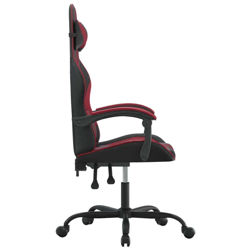 Sedia Gaming Nero e Rosso Vino in Similpelle cod mxl 78369
