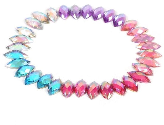 Rhinestri 500 pezzi - Pizzo in cristallo - Gemme acriliche - Decorazioni per abbigliamento - Accessori per album fotografici - Qualità perfetta