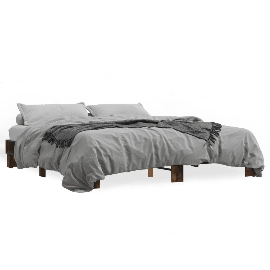 Giroletto Rovere Fumo 200x200 cm in Legno Multistrato e Metallo 3280219