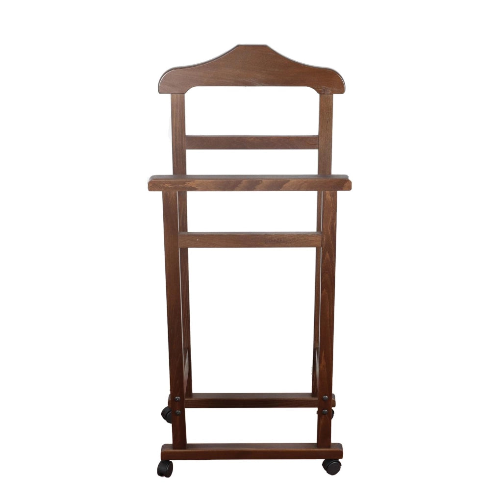 INDOSSATORE APPENDIABITI DA CAMERA PRATIC LEGNO DI FAGGIO NOCE 44 X 25 X 98 H