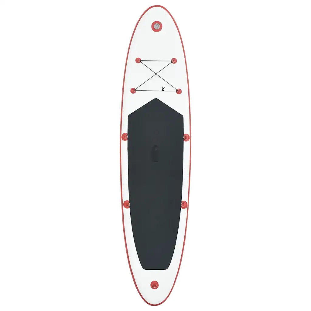 Set Tavola da SUP e Surf Gonfiabile Rosso e Bianco 92203