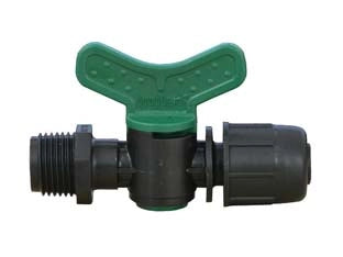 VALVOLA  CILINDRO CON MASCHIO E ATTACCO RAPIDO IN POLIPROPILENE- - ø mm.16x M 1/2 - 50 pezzi