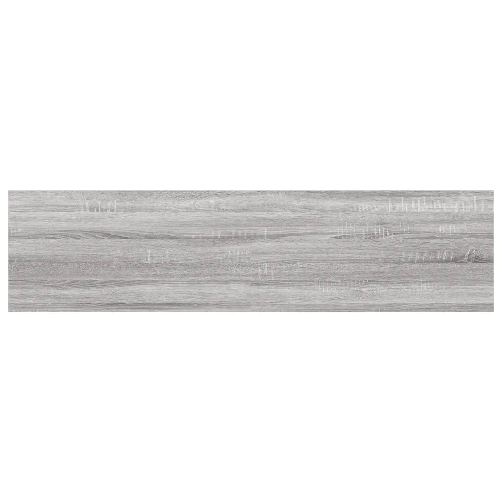Mensole Parete 4pz Grigio Sonoma 40x10x1,5cm Legno Multistrato 838197