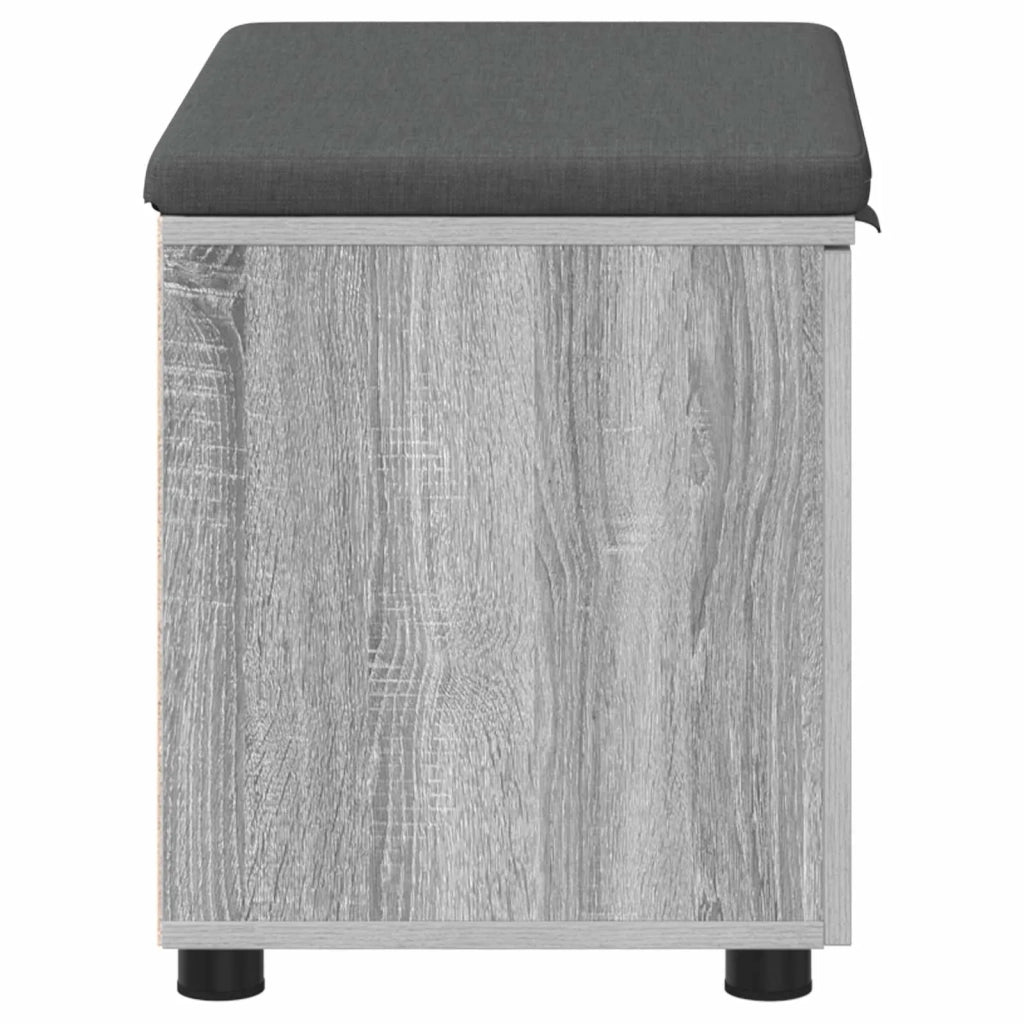 Panca per ingresso con cuscino Sonoma grigia 60 x 38 x 46 cm 891477