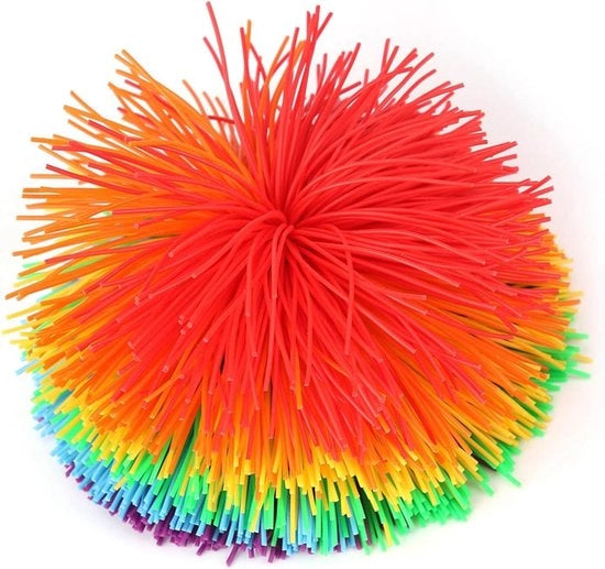 Pompe Stress Relief Colorate con Sensazioni Tattili di Silicone con Balle con Tessuti Vellutati in Arcobaleno