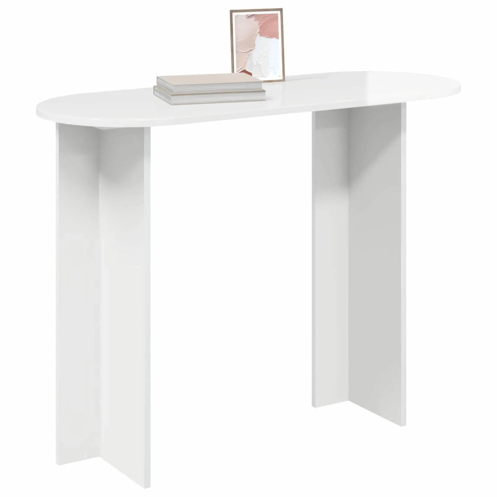 Tavolo consolle Bianco Lucido 100 x 39,5 x 75 cm 8001153
