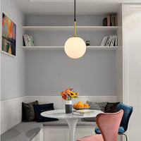 Lampada Da Soffitto Di Vetro Bianco APP431-1CP