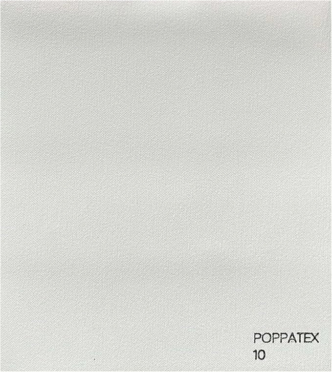 Tessuto Ecopelle Nautica Tappezzeria Alta Qualità "POPPATEX" - Colore Bianco 10 - Morbida e Resistente - Vendita al Metro - H.140
