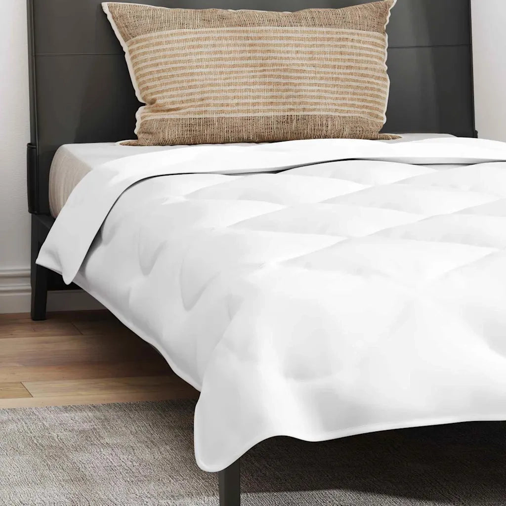 Set Coperta Invernale 2 pcs Bianco 155 x 220 cm Microfibra