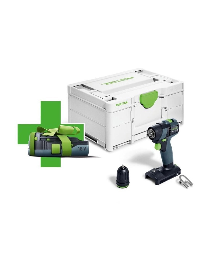 Trapano Avvitatore FESTOOL TXS18-Basic 3,0 (1x 3,0 Ah + SYS3 M 187)
