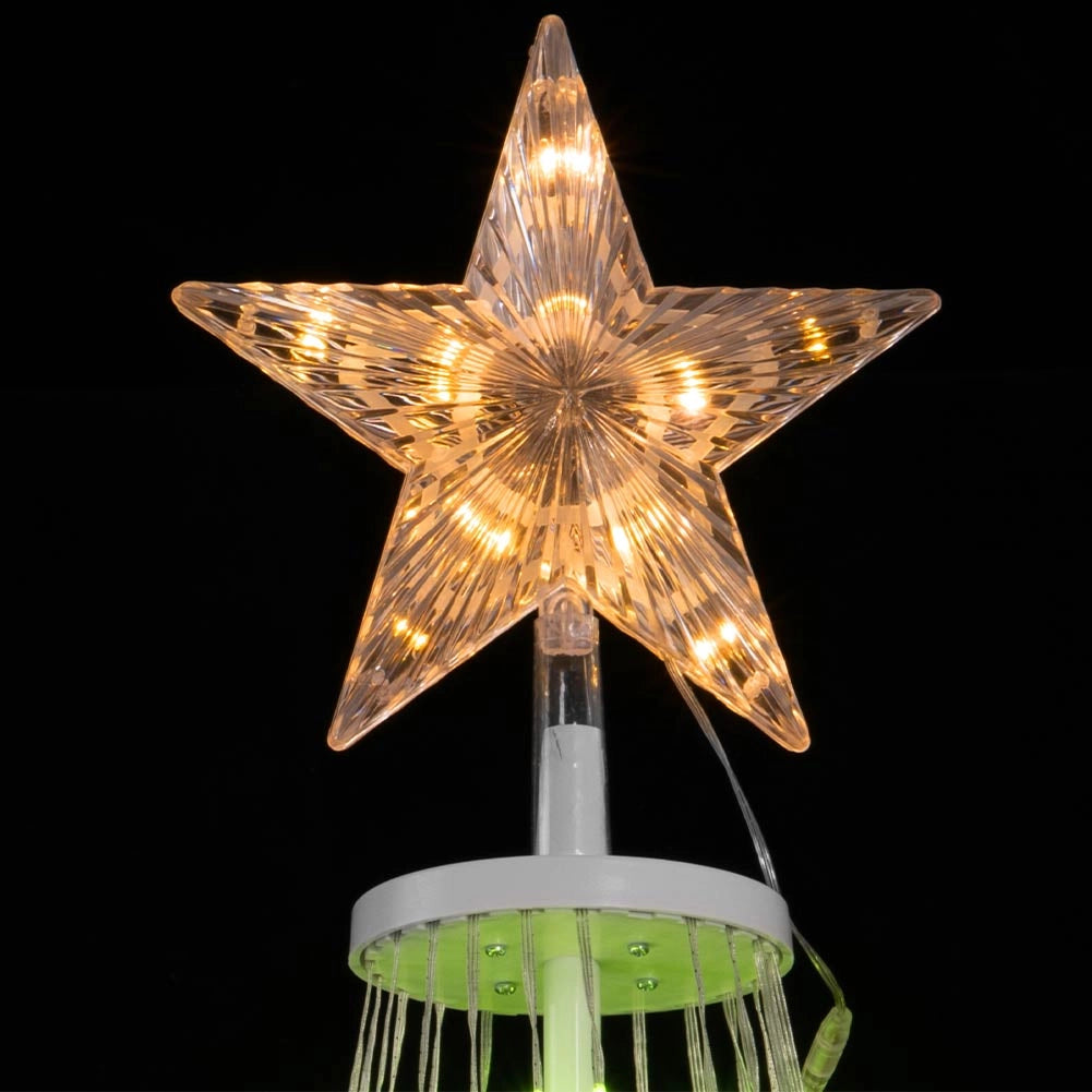 Albero Natale Luminoso 280 cm Smart Control con APP 432 LED Luci per Esterno