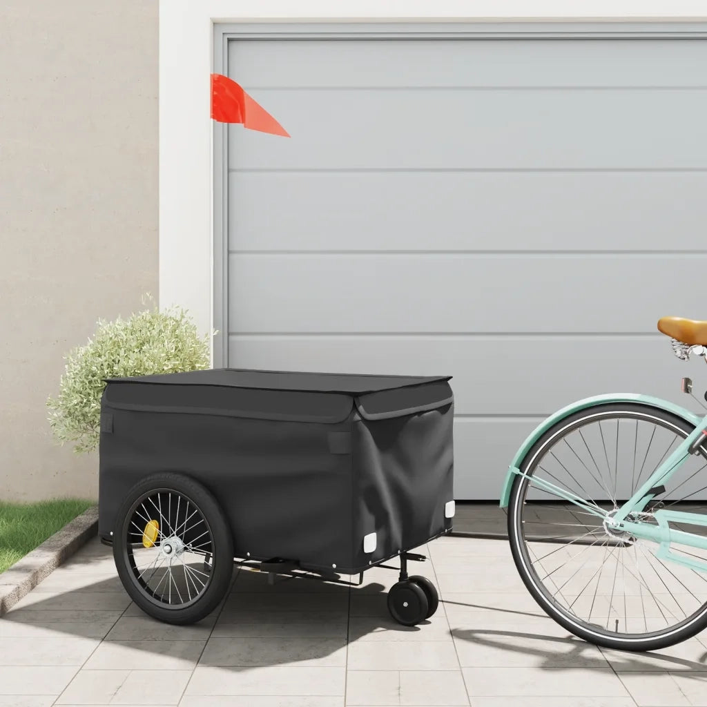 Rimorchio da Bici Nero 45 kg in Ferro 94115