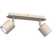 Barra soffitto orientabile 2xGU10 beige Demia Luminex