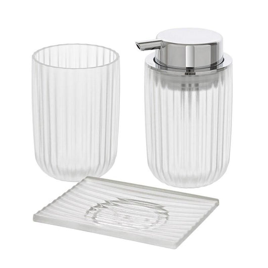 Set accessori da appoggio in abs trasparente - Easy