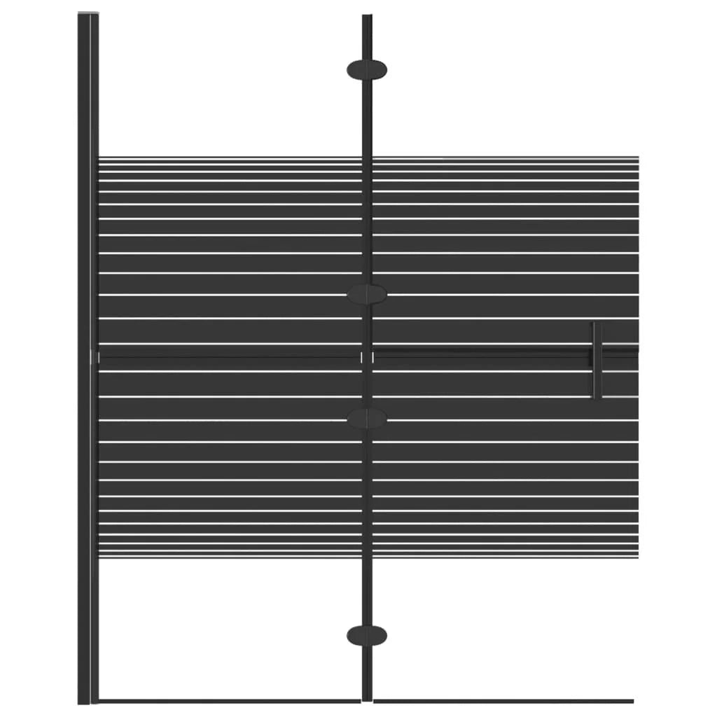 Box doccia pieghevole ESG 100x140 cm Nero 02_0002014
