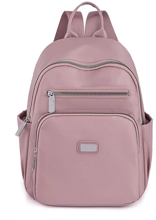Borsa da Spalla per Donna Ragazza Nylon Impermeabile Borsa da Ufficio con Chiusura Anti Furto Color Taro Lila