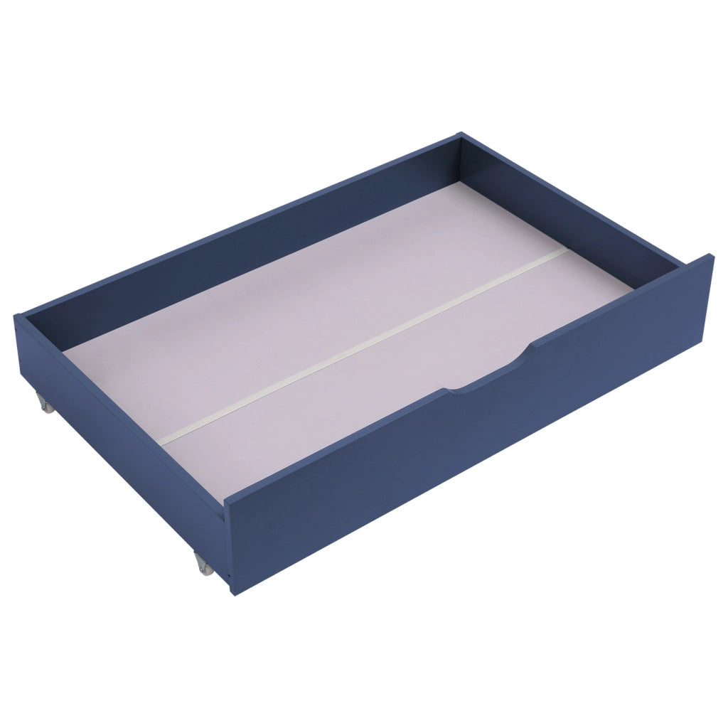 Set di 2 cassetti blu scuro per letto