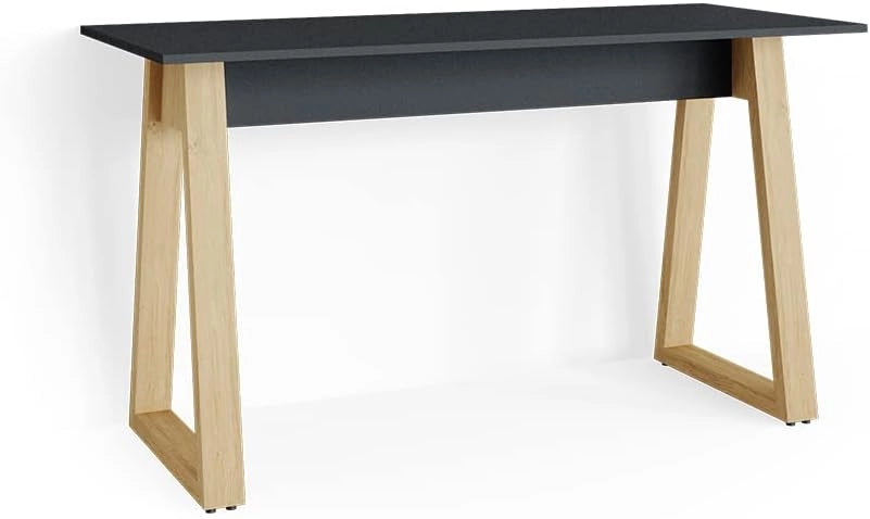 Scrivania Nautica, Antracite, 138 x 60 cm con cassetti, XXL, combinabile con i mobili della collezione Neptun