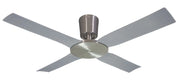 Vam Ventilatore da soffitto alluminio naturale 142 cm a risparmio energetico pale di gomma 142 cm telecomando 6 velocitÃ