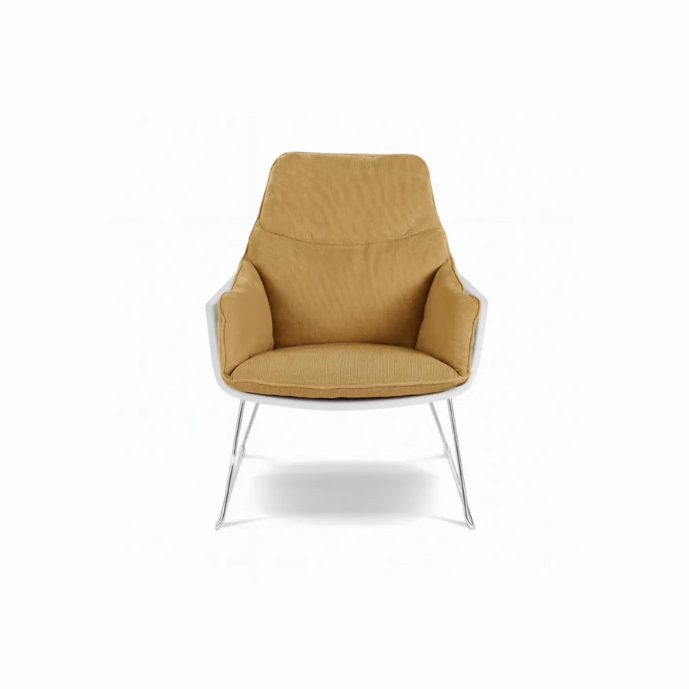 Cocoon, Set di 2 Poltroncine in polipropilene Giallo (L. P. H. 74 x 85 x 86) | Duzzle