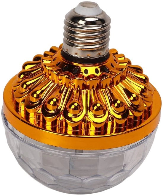 Lampada a LED RGB a Disco - Rotta - Sincronizzata con la Musica - Lampada da Festa - Decorazione per Club Notturno - Contatto a Boccole E26/E27