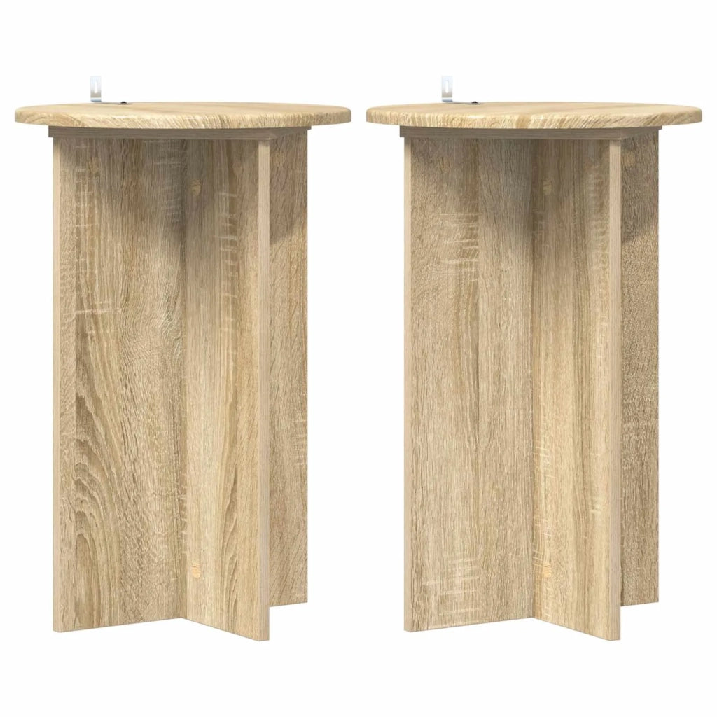 Supporto per piante 2 pcs Rovere Sonoma Ø40 x 60 cm