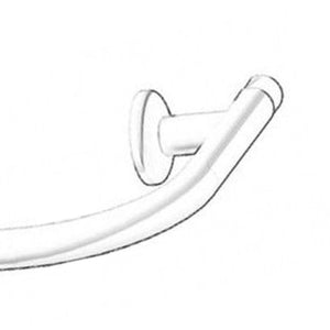 Curva raccordo orizzontale angolo esterno in acciaio rivestito in nylon bianco