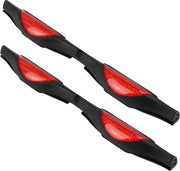 Strisce di protezione per auto rosse clip-on protezione da urti riflettori per portiere di auto 2 pezzi.