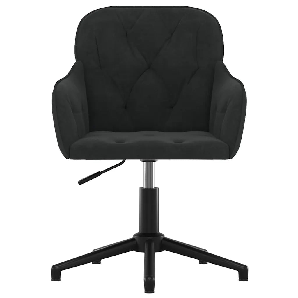 Sedia Girevole da Ufficio Nera in Vellutocod mxl 119365