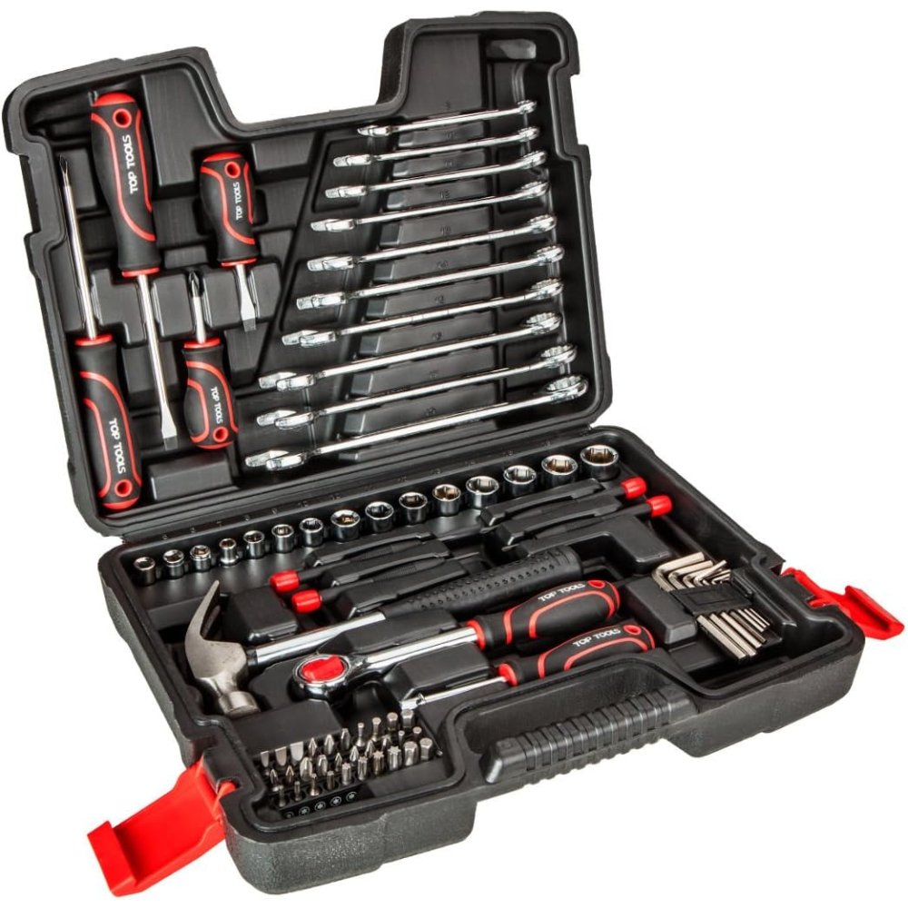 Topex 38d500 set di utensili 1/4 4, 3/8, 73 pezzi ds