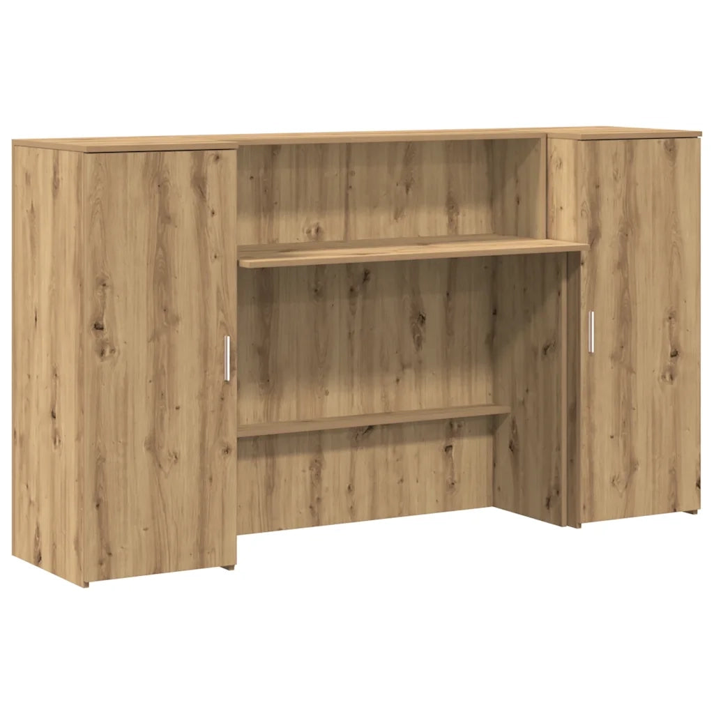 Banco Reception Rovere Artigianale 180x50x103,5cm in Truciolato 3324213