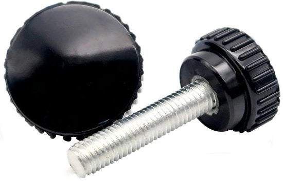 Viti a stella - Viti a morsa - Duraturo e resistente - Nero - Maniglie in bakelite - Adatto per materiali meccanici e elettronica - Nero