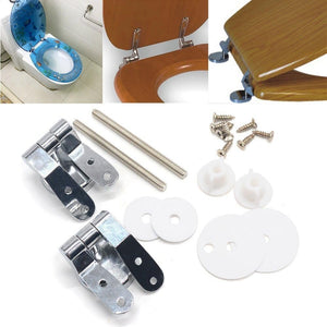 Reelva - cerniere per sedile wc, in acciaio inox, finitura croma