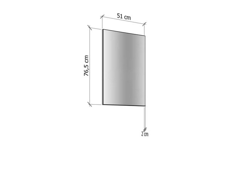 Pinerolo, Specchio kit Fissaggio a Muro Incluso, 51x76.5h cm Beige