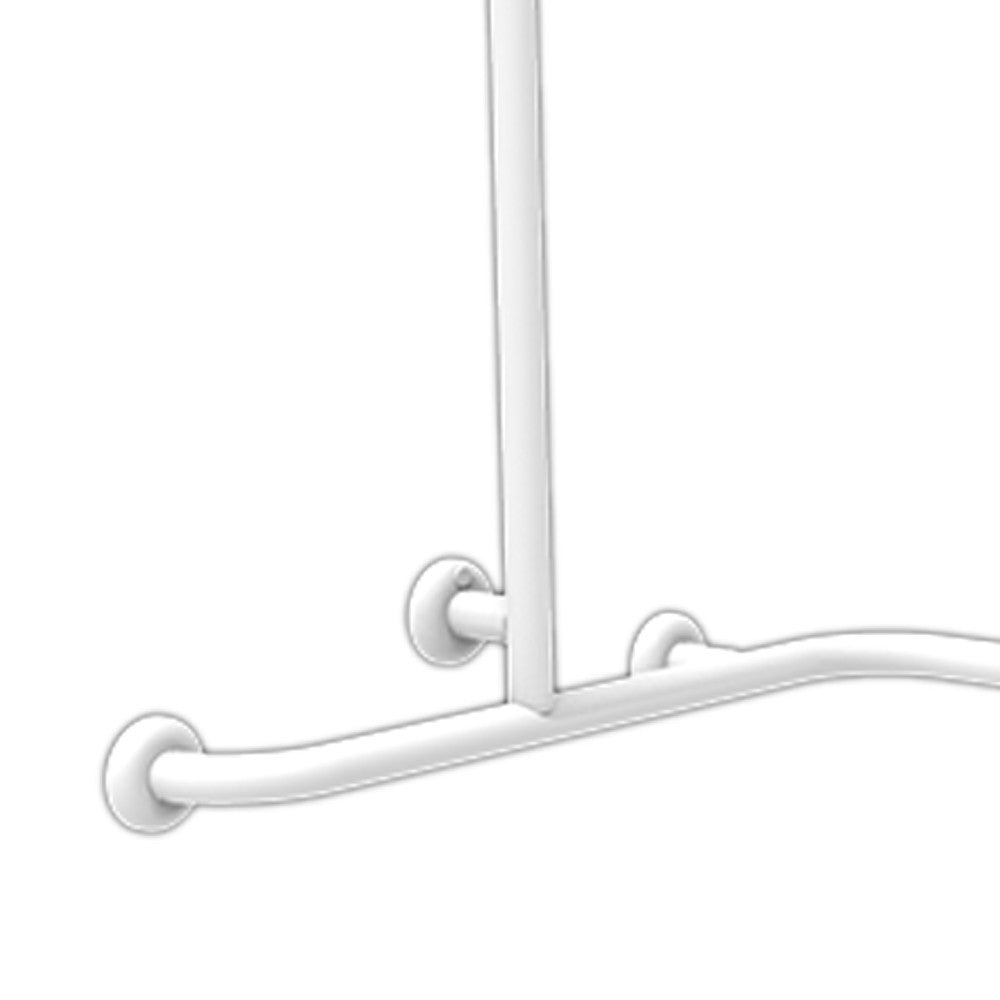 Maniglia angolare per bagni disabili color bianco 70x70x70 cm