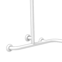 Maniglia angolare per bagni disabili color bianco 70x70x70 cm